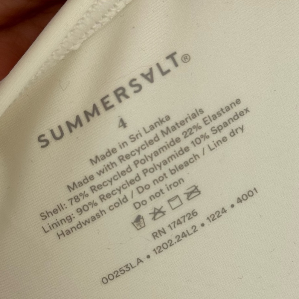 NWT Summersalt Cream Swimsuit Size 4 - Picture 8 of 8
